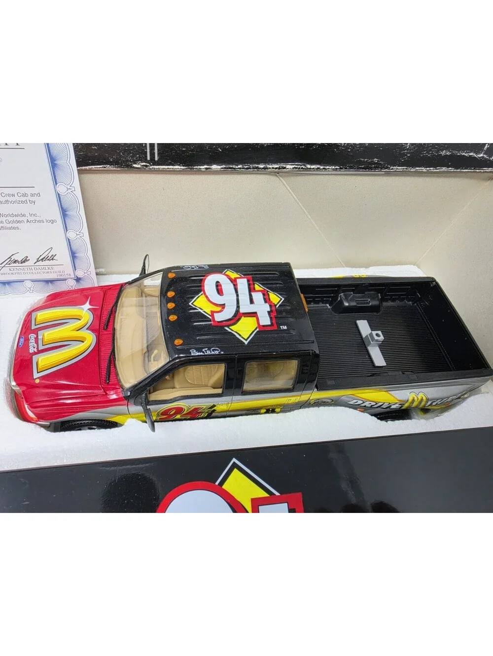 Brookfield Collectors Guild Bill Elliott #94 Ford NASCAR 1:24 Trailer Set LE